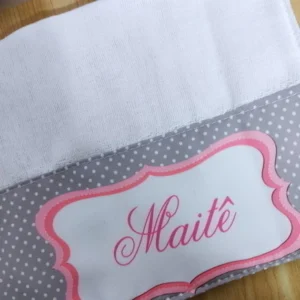 Kit 2 fraldas de boca Personalizada