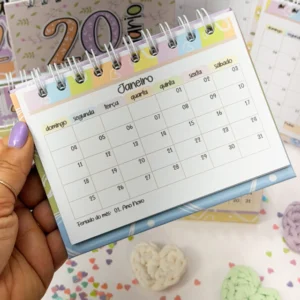 Calendário personalizado A6 2026