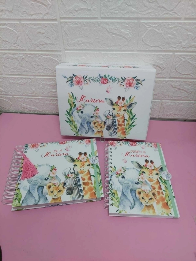 kit caderneta de saúde livro do bebê e caixa - Imagem 3